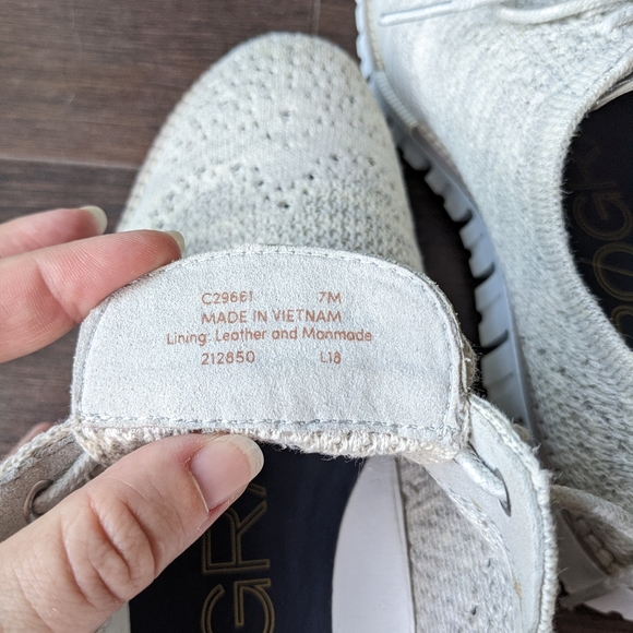 Men's Cole Haan ZEROGRAND Wingtip Oxford Stitchlite in Light Heathered Oatmeal - Picture 9 of 9